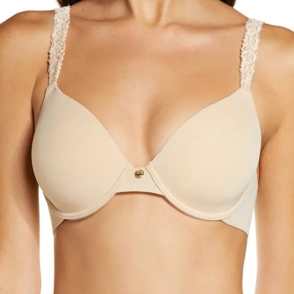 Natori Rose Dream Custom Coverage Underwire Bra in Hazelnut/Cafe - Picture 1 of 7